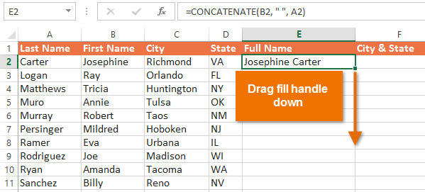 Сцепить в excel: как объединять текстовые строки, ячейки и столбцы￼