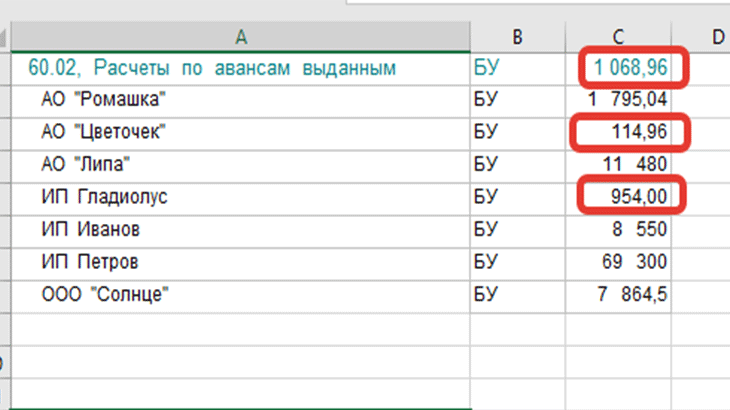 Excel неправильно считает