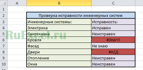 Ошибка знач в excel как исправить