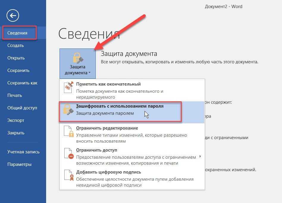 Как поставить пароль на документ word 2007, 2010, 2013 и 2021