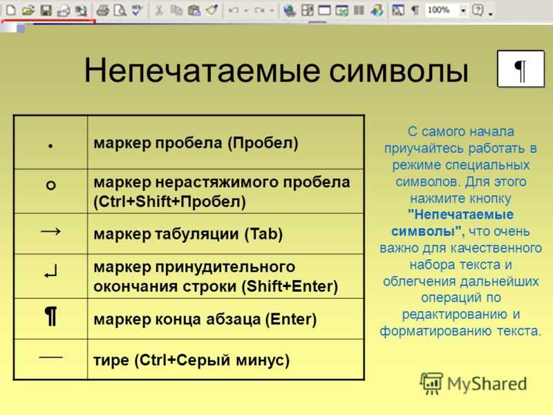 Не видны символы