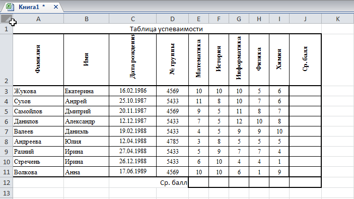 Вставка данных из рисунка в таблицу excel