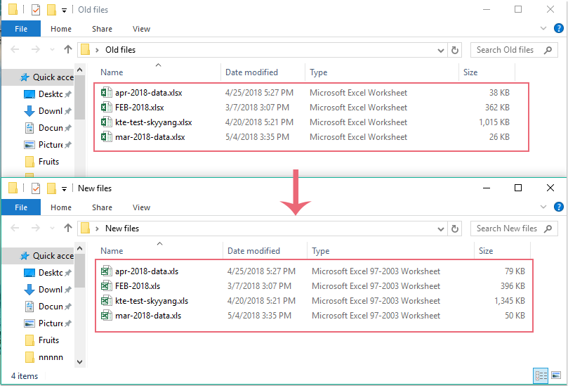Перевод xlsx в xls