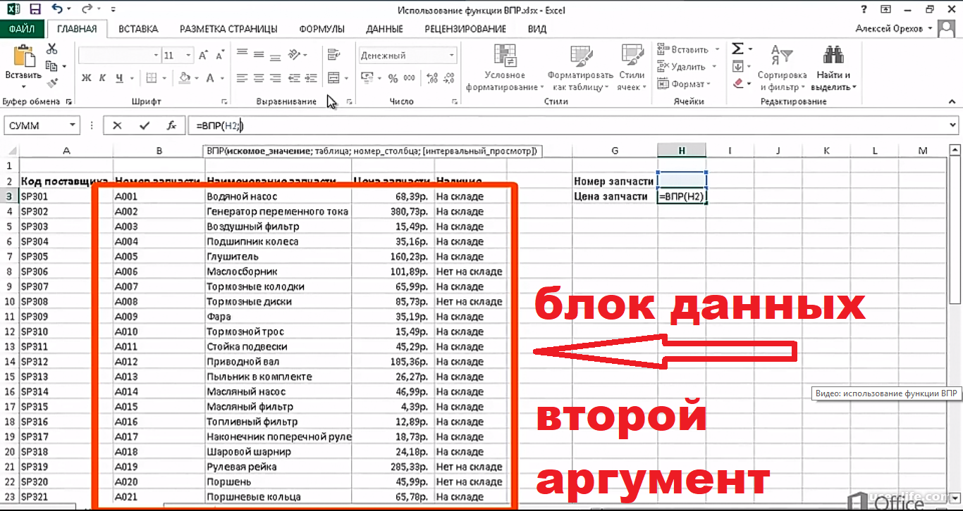 Функция впр в excel и её секреты. поиск vlookup в базах данных.