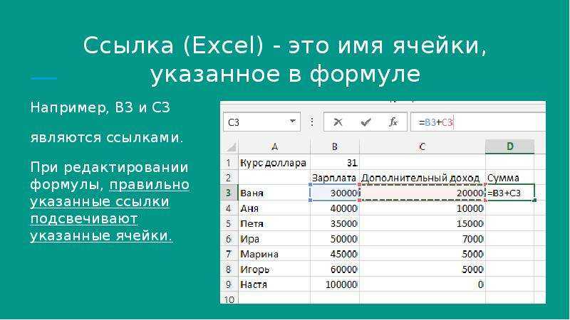 Работа с ячейками в excel
