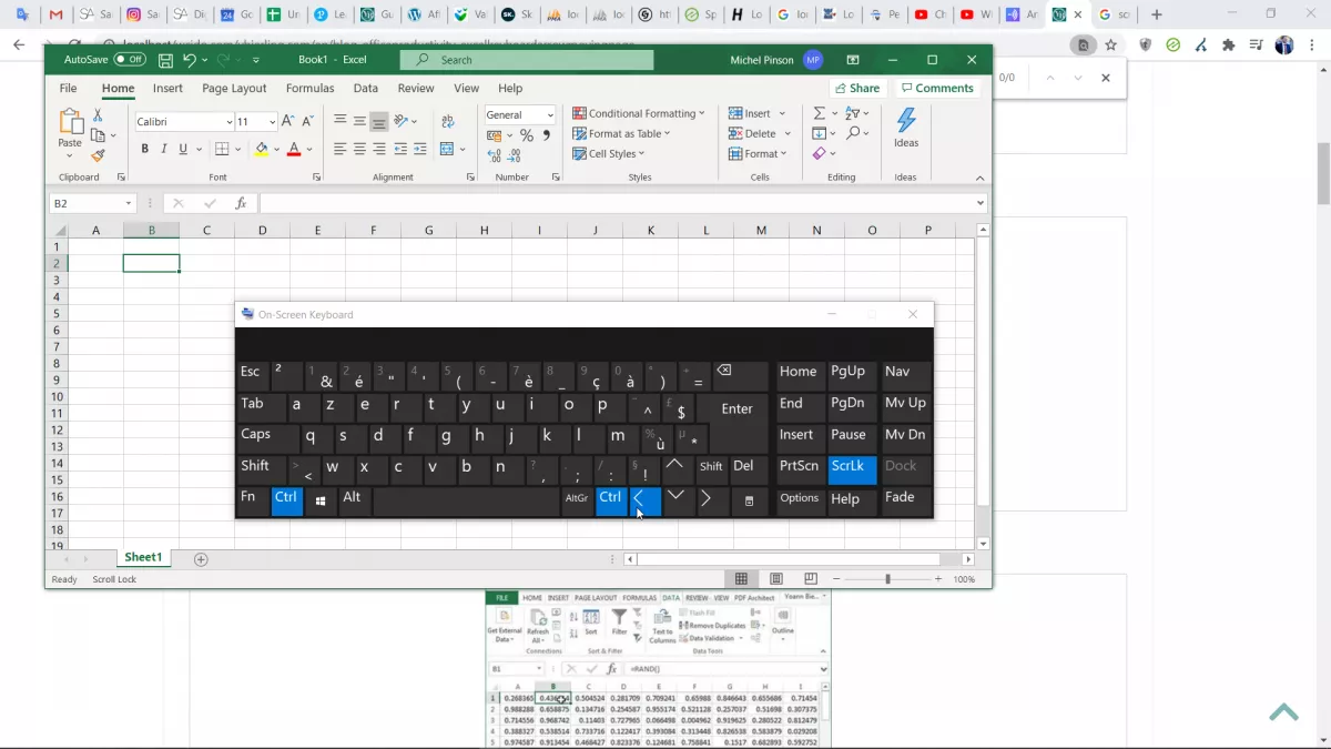 Scroll lock in excel – how to turn on/off (enable/disable)?