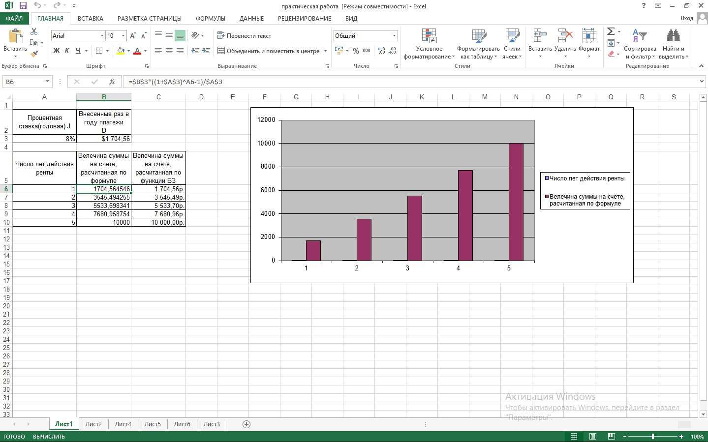 Практическая работа в ms excel 9 построение диаграмм и графиков задание построение рисунка зонтик