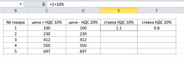 Увеличение на 10 процентов. Формула в excel +10 процентов. Как посчитать + 20% в экселе. 10 В экселе формула. Формула прироста в процентах в excel.