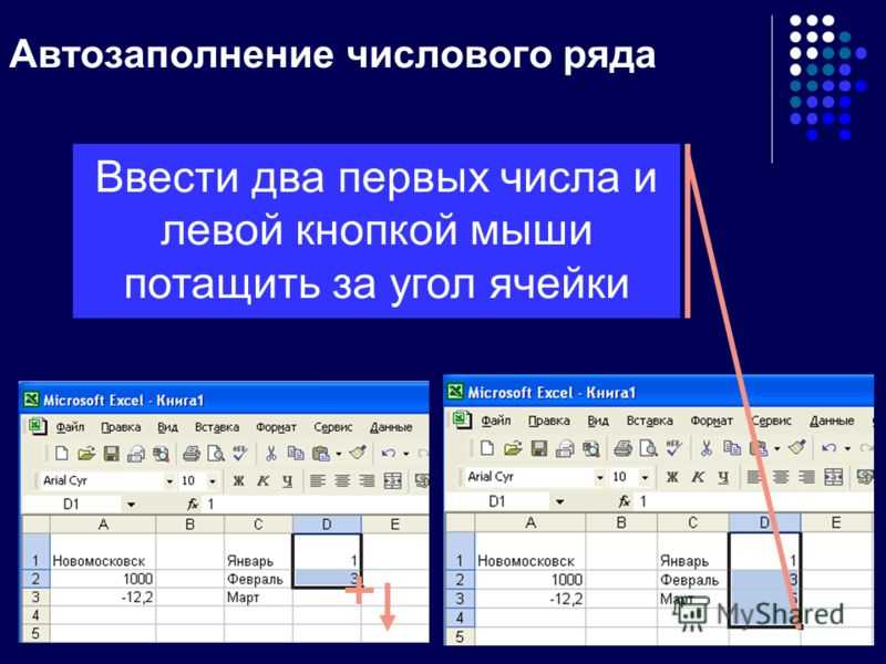 Автоматически заполняемые