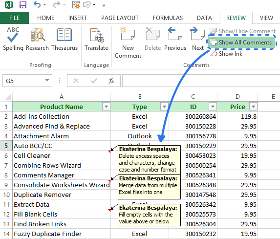 Вставка картинки в примечание excel