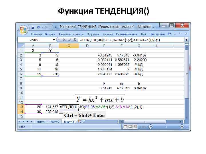 Как создать функцию. Функция тенденция. Функция тренда. Эксель функция тенденция. Функция тенденция в excel примеры.