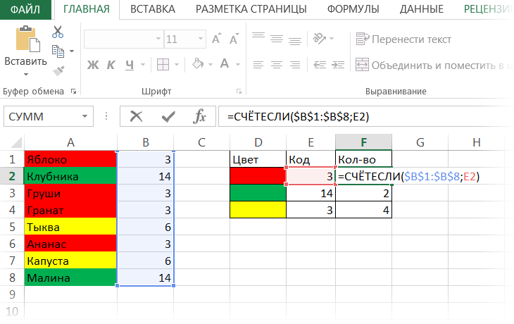 Заливка ячеек в зависимости от значения в microsoft excel