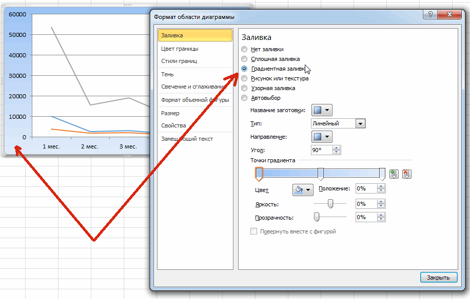 Как перенести график с картинки в excel