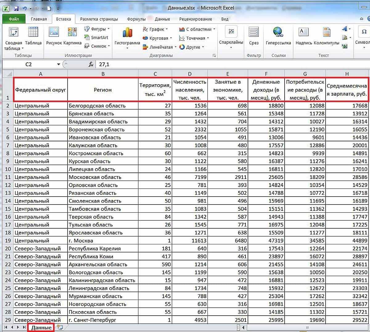 Как нарисовать таблицу в excel с разными столбцами