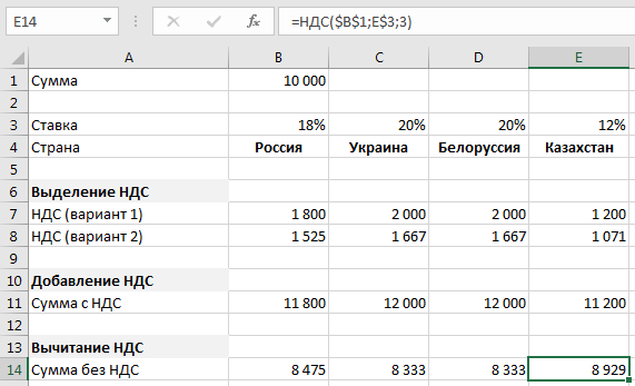 Формула расчета ндс. Сумма без НДС формула excel. Расчет НДС В экселе формула. Формула для расчета НДС 20 В экселе. НДС от суммы формула в экселе.