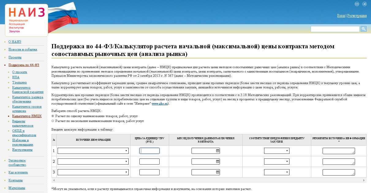 Обоснование НМЦК - обязательное условие участия в государственных торгах Порядок определения НМЦК, особенности, формула и пример расчета начальной максимальной цены контракта