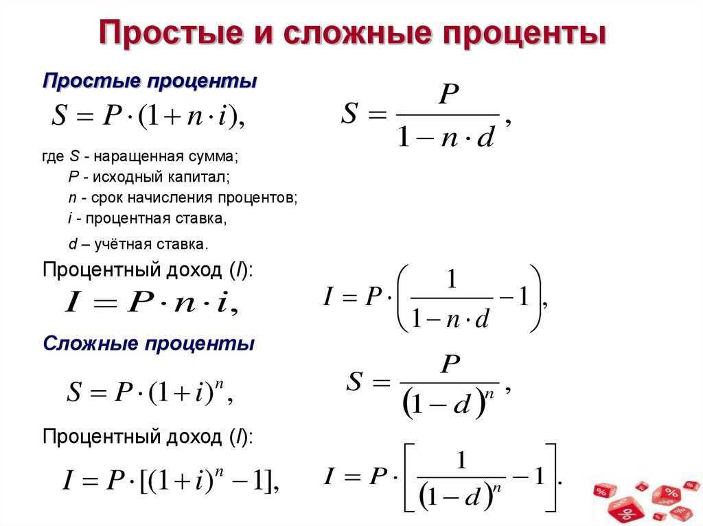 Схема простых процентов в сравнении со схемой сложных процентов ответ теста